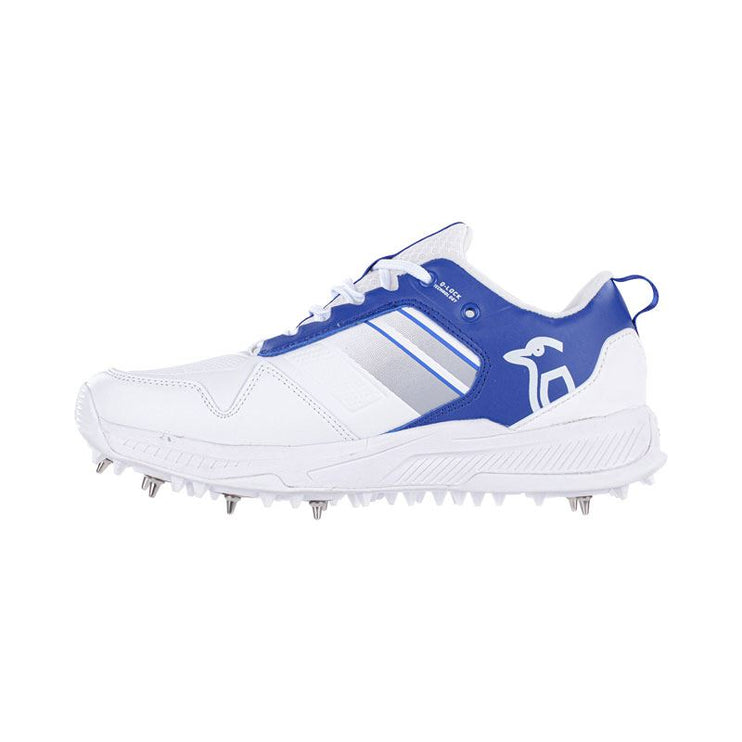 Kookaburra KC 1.0 Spike Cricket Shoes 2023 White/Royal