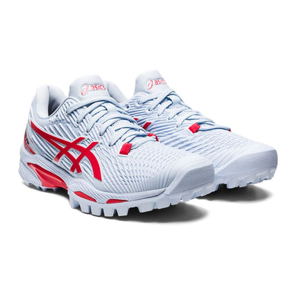 Asics Field Speed FF Hockey Shoes Soft Sky/Red Alert 2022