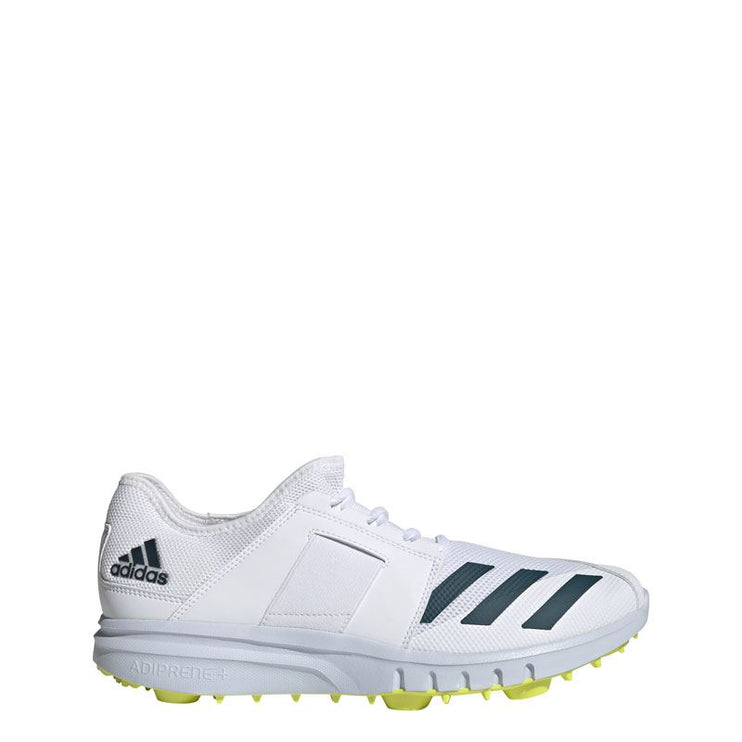 Adidas Howzat Spike Cricket Shoes White/Yellow 2022