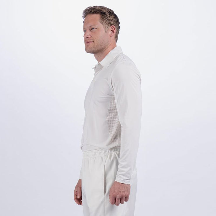 Gray-Nicolls Pro Performance Long Sleeve Polo Shirt Ivory