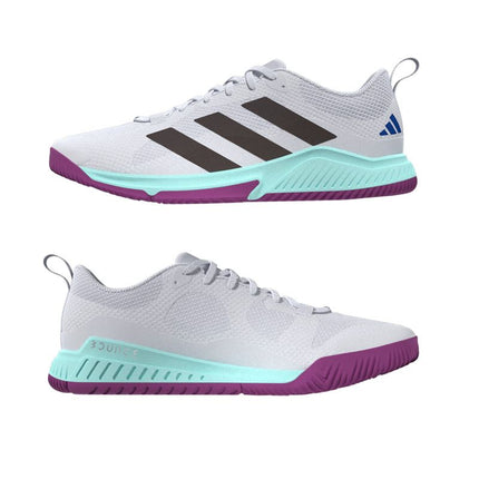 Adidas Court Team Bounce 2.0 Women's Indoor Hockey Shoes White/Purple 2024