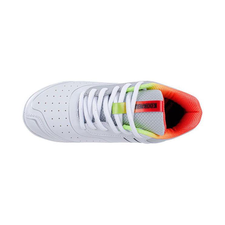 Kookaburra KC 5.0 Rubber Junior Cricket Shoes 2023 White/Red/Yellow