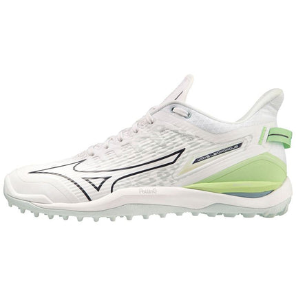 Mizuno Wave Leopardus White/Glacial Ridge/Lolite Hockey Shoes 2023