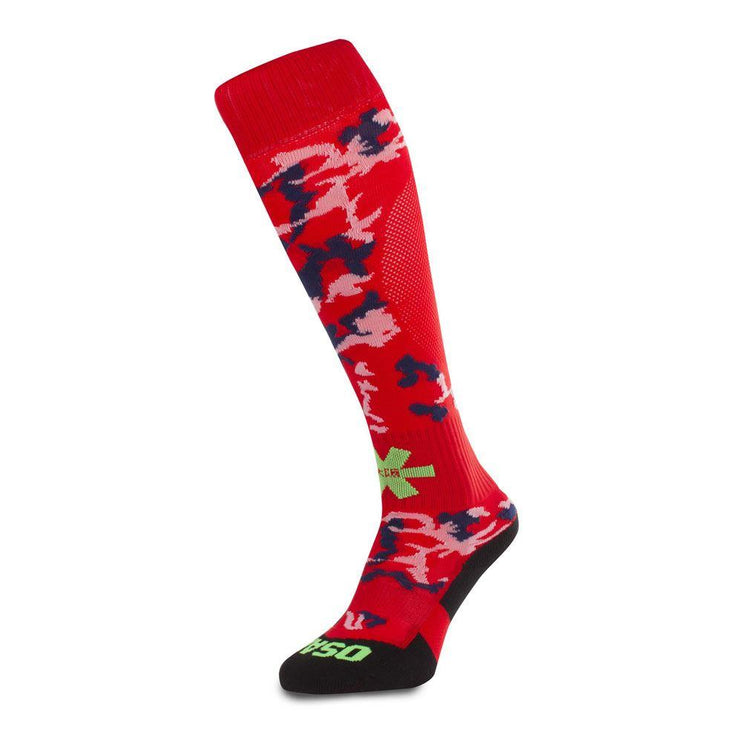 Osaka Sox Hockey Socks - Red Camo/Green