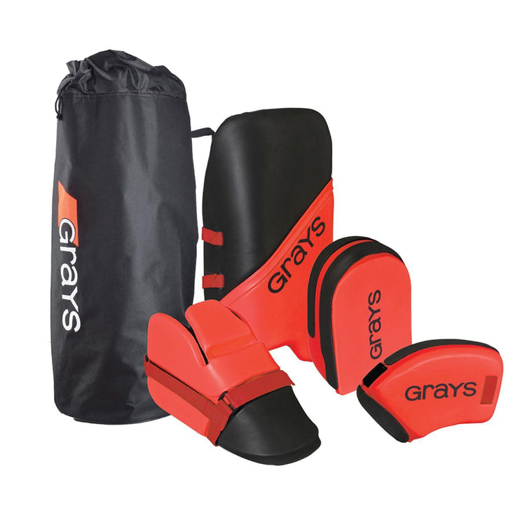 Grays G100 Goalie Set Black/Red Junior