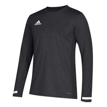 Adidas T19 Mens Long Sleeve Tee Black/White