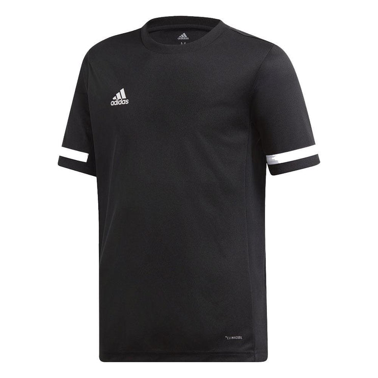 Adidas T19 Youths Short Sleeve Tee Black/White