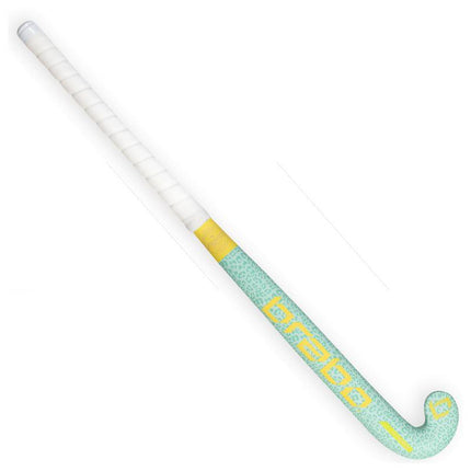 Brabo O'Geez Animal Cheetah Mint/Yellow Junior Hockey Stick 2020