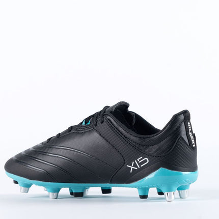 Gilbert Sidestep X15 6 Stud Aqua Rugby Boots 2023