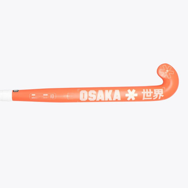 Osaka Vision 10 Grow Bow Junior Composite Hockey Stick - Peach/White 2023