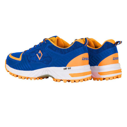 Brabo Tribute Junior Hockey Shoes 2021 Blue/Orange