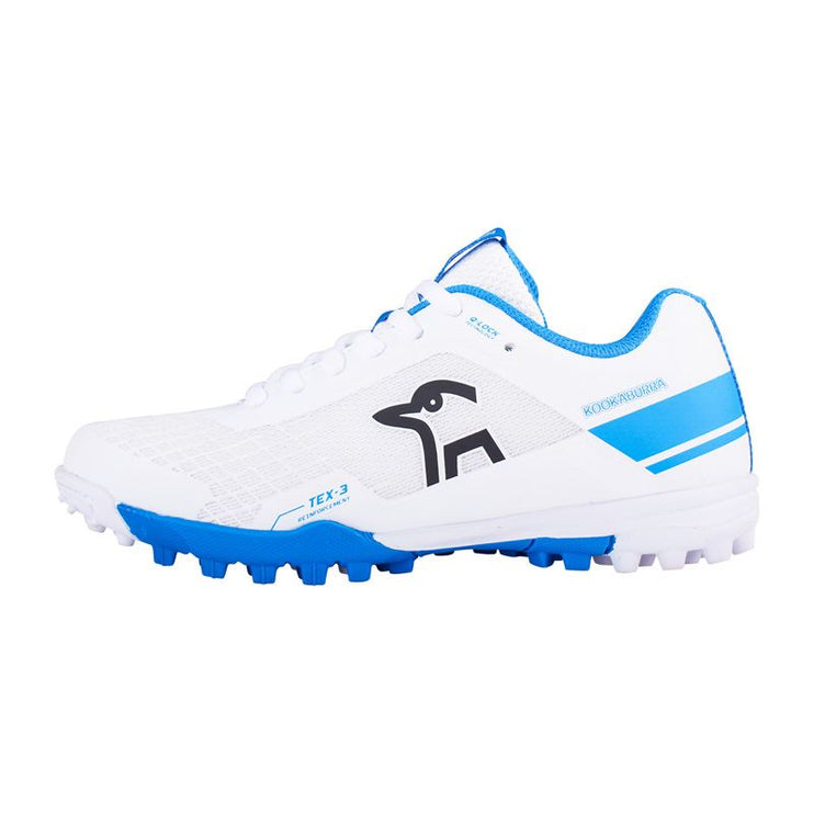 Kookaburra KC 5.0 Rubber Junior Cricket Shoes White/Royal 2024