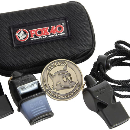 Fox 40 Whistle 3 Pack with Case and Coin