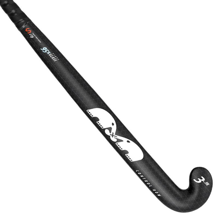 TK 3 Control Bow Black Junior Hockey Stick 2022