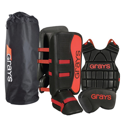 Grays G90 Goalie Set Black/Red Junior