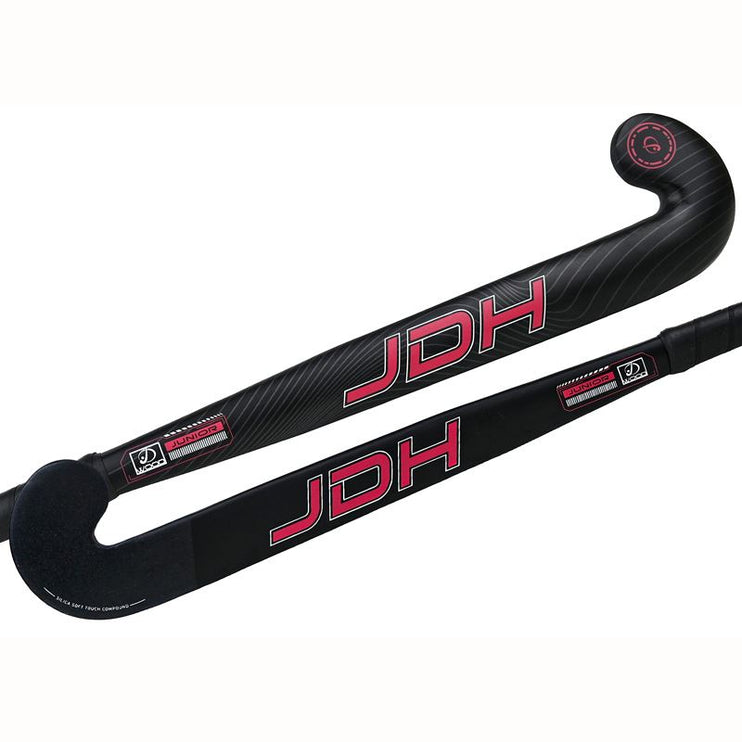 JDH X40 Junior Wooden Hockey Stick Red 2023