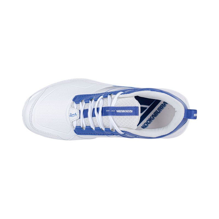 Kookaburra KC 1.0 Spike Cricket Shoes 2023 White/Royal