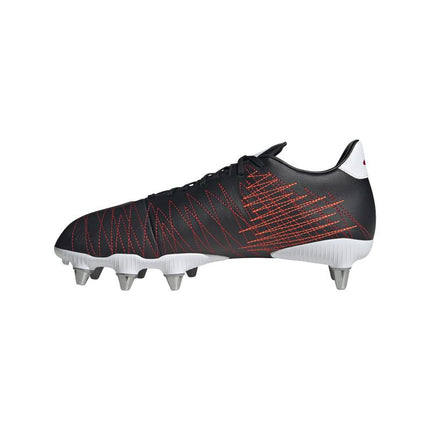 Adidas Kakari Elite SG Rugby Boots Black/Black/Red