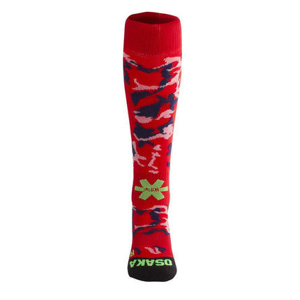 Osaka Sox Hockey Socks - Red Camo/Green