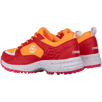 Brabo Tribute Junior Hockey Shoes 2022 Orange/Red