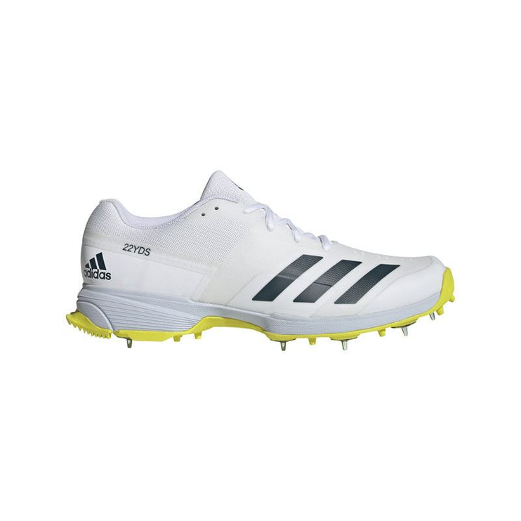Adidas 22YDS Cricket Shoes White/Yellow 2022