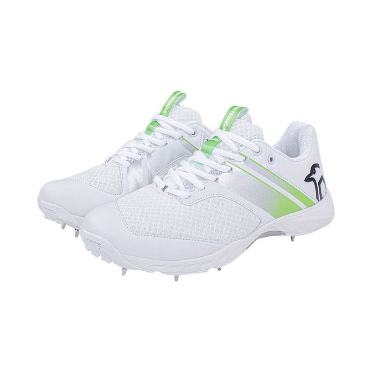 Kookaburra KC 3.0 Spike Junior Cricket Shoes 2023 White/Lime