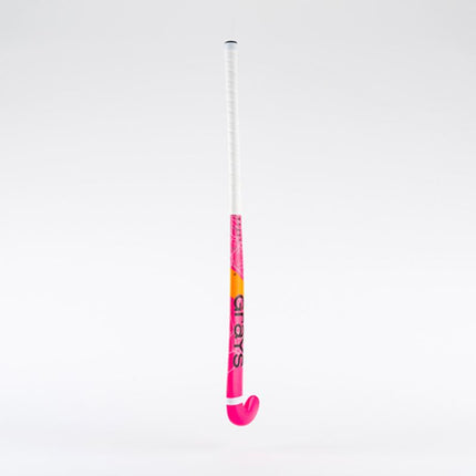 Grays Rogue Ultrabow Micro Junior Wooden Hockey Stick Pink/White 2023