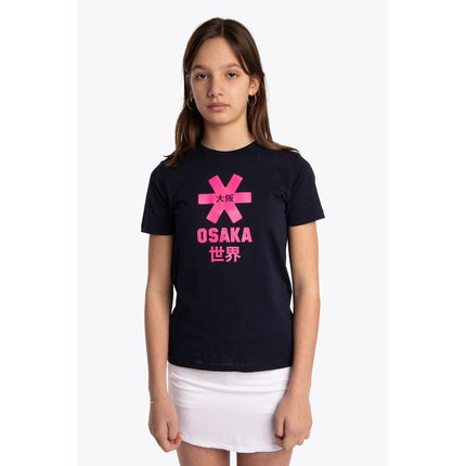 Osaka Deshi Kids T-Shirt Pink Star Navy