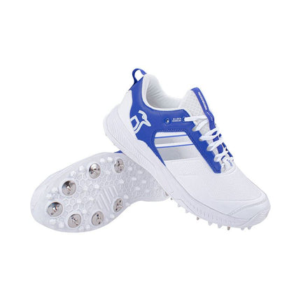 Kookaburra KC 1.0 Spike Cricket Shoes 2023 White/Royal