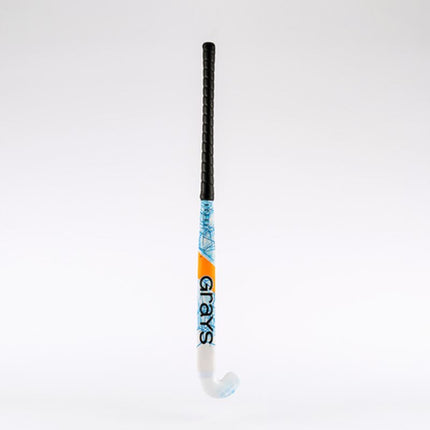 Grays Rogue Ultrabow Micro Wooden Hockey Stick White/Blue 2023