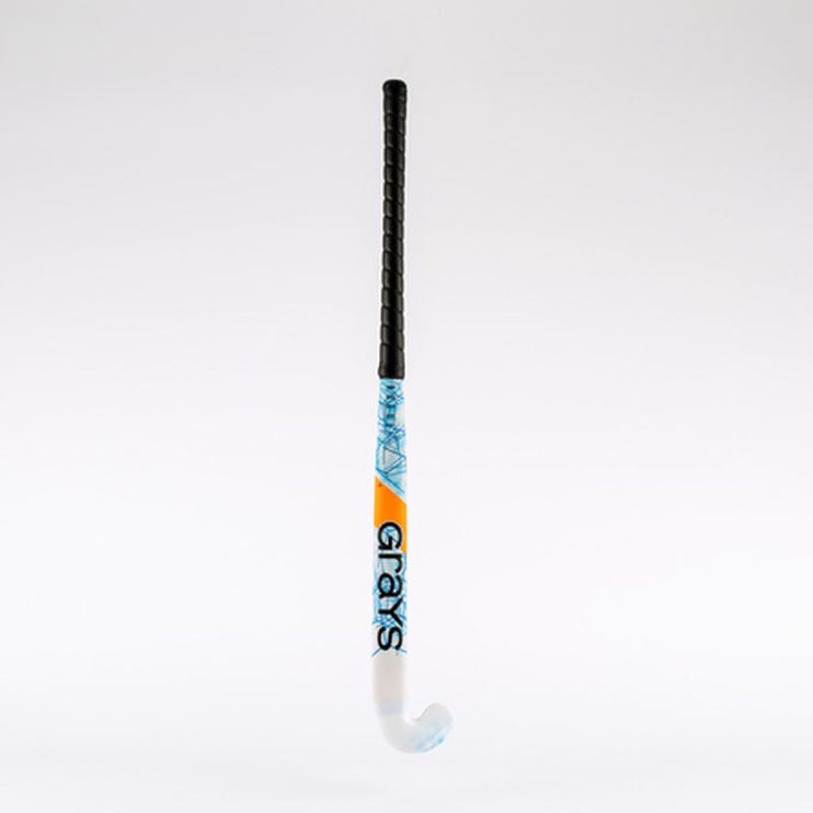 Grays Rogue Ultrabow Micro Wooden Hockey Stick White/Blue 2023