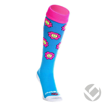 Brabo Socks Flowers Baby Blue/Pink