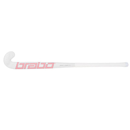 Brabo O'Geez Original Pearl White/Pink Junior Wooden Hockey Stick 2022