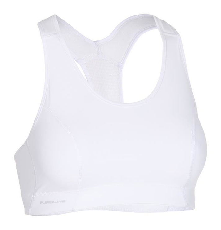 Pure Lime Supportive Sports Bra Top White