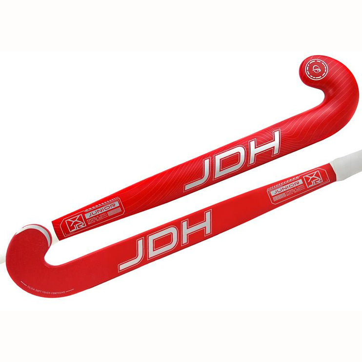 JDH Junior Glass Fibre Hockey Stick Red 2023