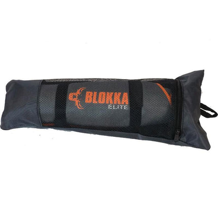 Blokka Elite Shinguards With Straps Dark Grey/Orange