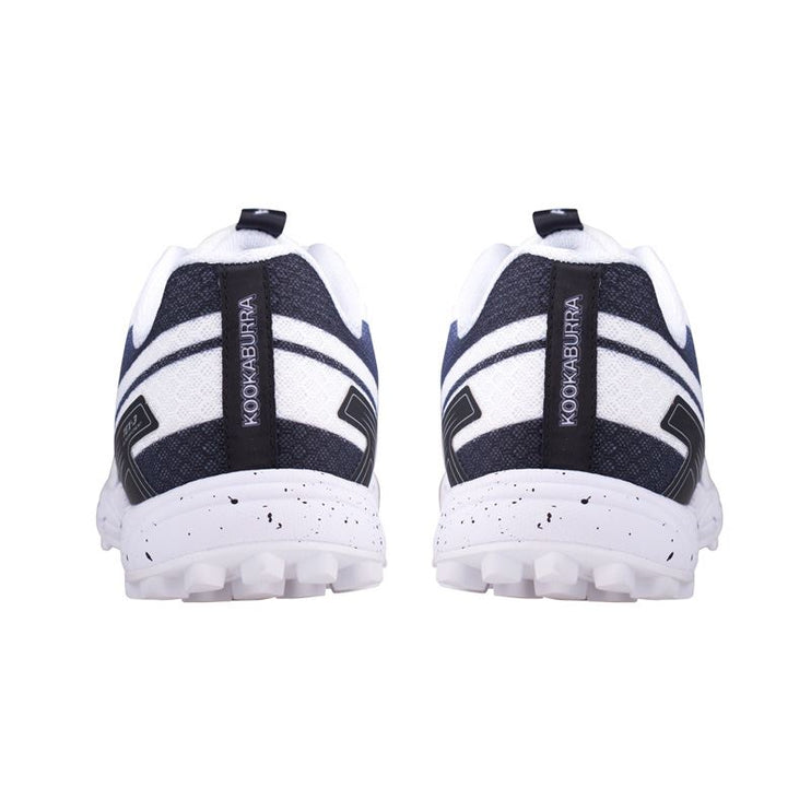 Kookaburra KC 2.0 Rubber Junior Cricket Shoes White/Black 2024