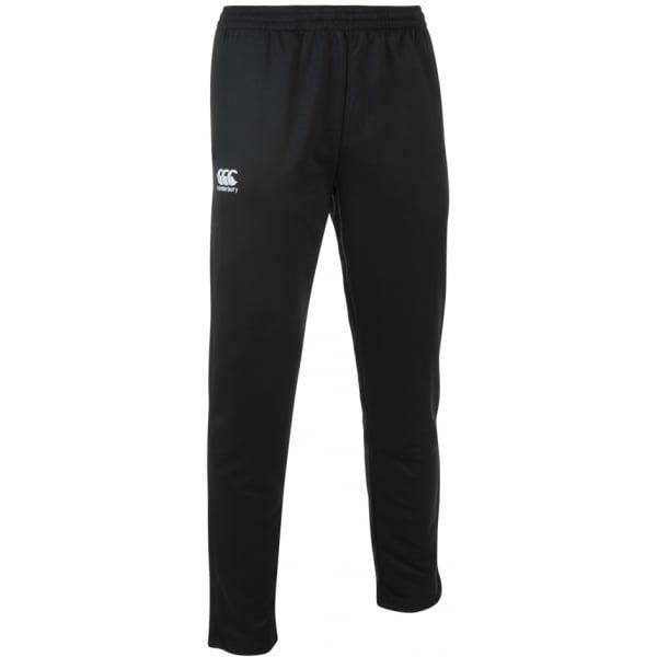 Canterbury Mens Stretch Tapered Poly Knit Pants Black