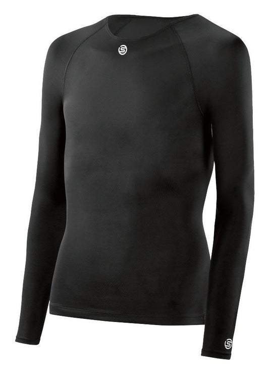 Skins DNAmic Team Youth Long Sleeve Baselayer Top Black