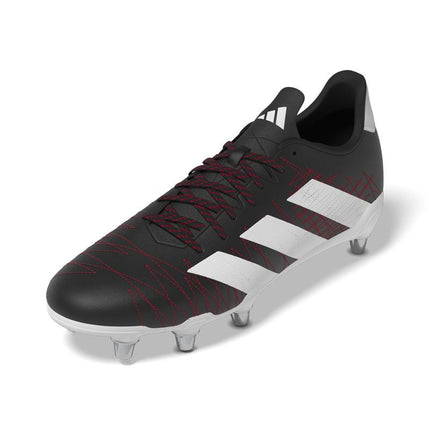 Adidas Kakari SG Rugby Boots Black/Silver/Red