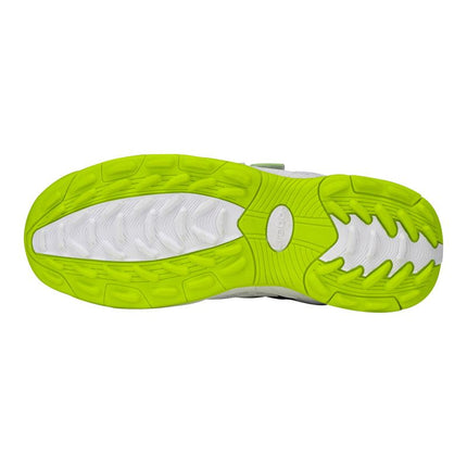 Brabo Velcro Hockey Shoes 2023 White/Neon Yellow