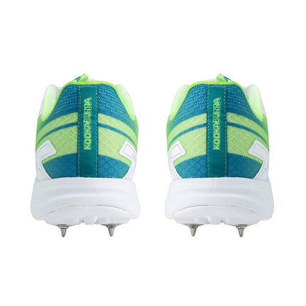 Kookaburra KC 2.0 Spike Junior Cricket Shoes White/Lime 2024