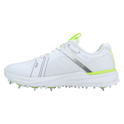 Kookaburra KC Players Spike Junior Cricket Shoes 2023 White/Lime