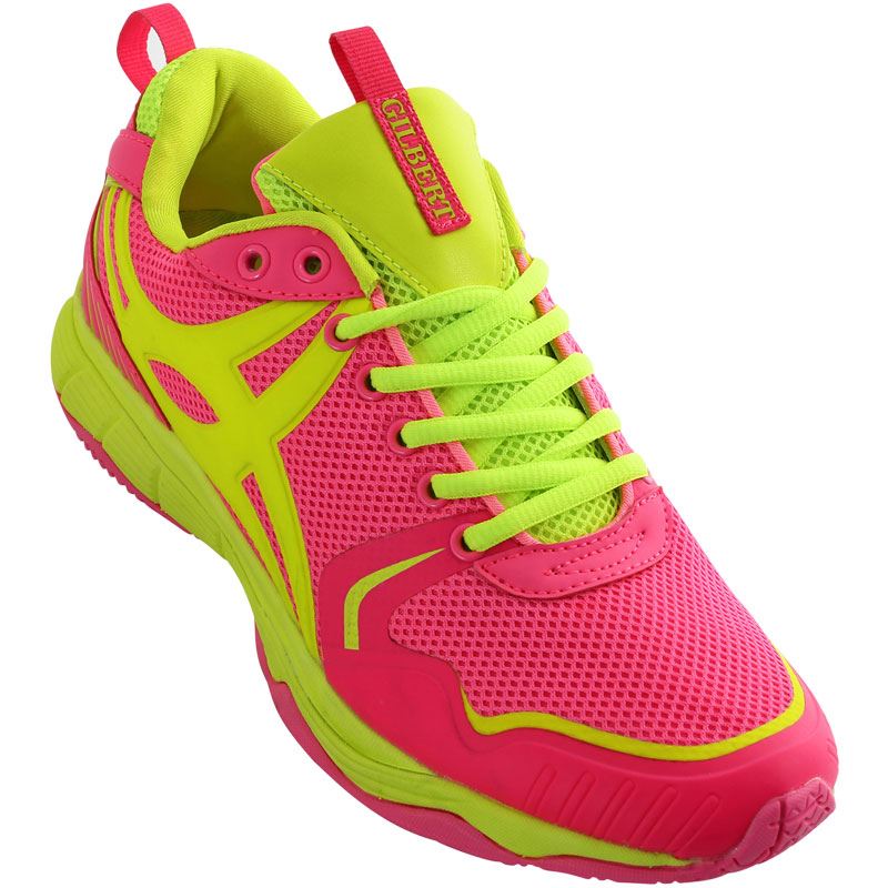 Gilbert Synergie X5 Netball Shoes Pink Hockey Factory Shop