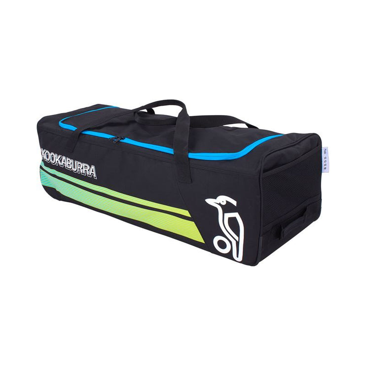 Kookaburra 9000 Wheelie Bag 2023 Black/Aqua