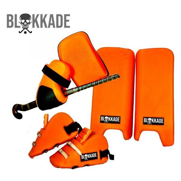 Blokkade Hazard Orange Goalkeeping Set with Goalie Bag