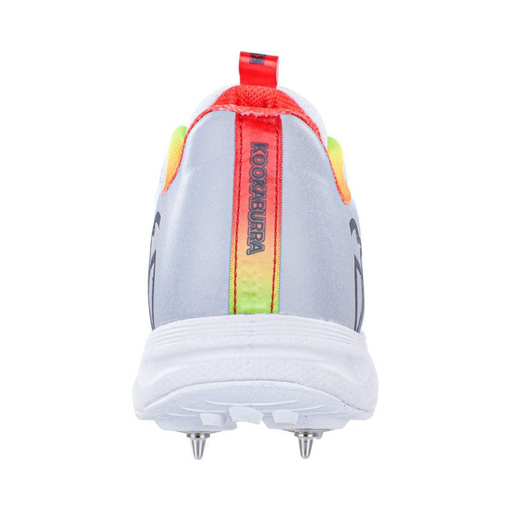 Kookaburra KC 2.0 Spike Cricket Shoes 2023 White/Red/Yellow