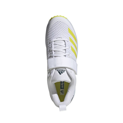 Adidas Adipower Vector Cricket Shoes White/Yellow 2022