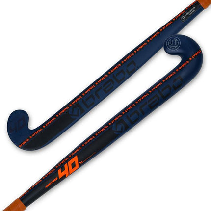 Brabo Heritage 40 CC Composite Hockey Stick 2019 #Navy/Orange