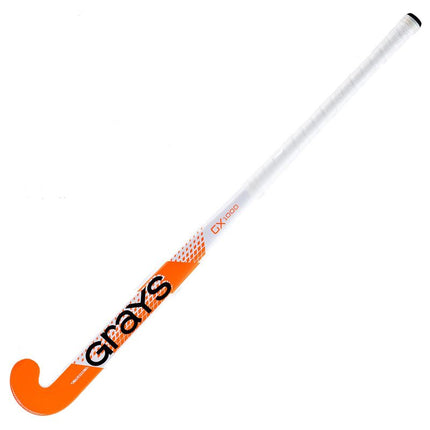 Grays GX1000 Ultrabow White-Orange Junior Hockey Stick 2023